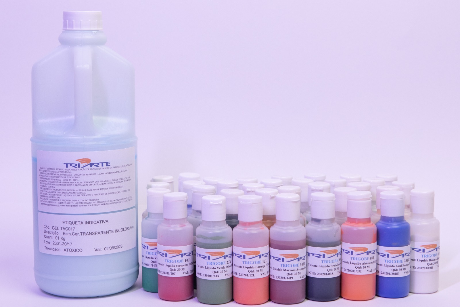 TRIGOBE 00A- CORANTE LIQUIDO PRETO INTENSO P/ENGOBE - Imagem 2